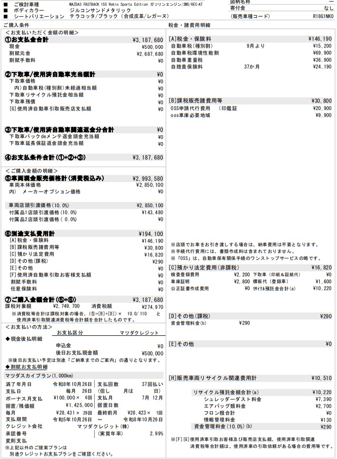 マツ様 リクエスト 3点 まとめ商品 マツダ3 | レスポンス（Response.jp）